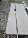 American Flag on Wooden Pole