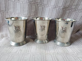 Set of 3 Colonial Williamsburg Reed & Barton Silverplate Julep Cup