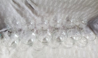Set of 6 Engraved Floral Shrimp Cocktail Glasses