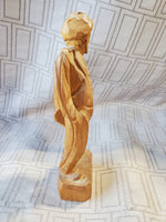 Hand Carved Wooden Man From Canada Figurine by Paul Caron