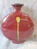 Red and Yellow Ceramic Vase