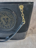 Anne Klein Leo Legacy Black Chain Strap Shoulder Bag