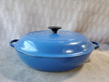 Le Creuset 30 Blue Enamel Braiser