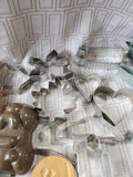 Lot of Cookie Cutters and Molds