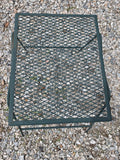 Green Metal Outdoor End Table (two available, priced separately)