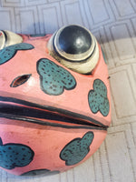 Indonesian Wood Carved Frog Mask