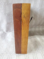 Wood Block Silver Coin Clock WORKS