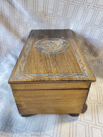 Vintage Wooden Jewelry Box