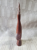 Carved Wood Crane Figurine
