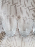 Set of 6 Clear Glass Whiskey Glasses
