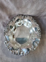 Silverplate Grapevine Rim Bowl