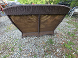 Lloyd Loom Wicker Loveseat w/Cushions