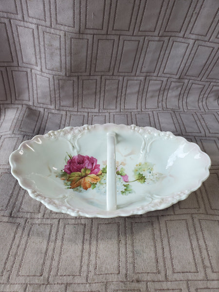 Floral Ceramic Candy Basket