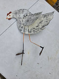 Metal Chicken Yard/Planter Decor