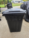 Blue Hawk 32 Gal Rolling Trash Can w/Lid