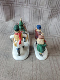 Department 56 Dickens' Village "Gingerbread Vendor" 2 Piece Figurine Set