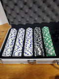 The Sharper Image 300-Piece Poker Chip Set UNUSED
