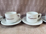 12 Piece "Cappuccino" Mug and Saucer Set