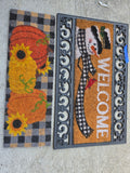 Rubber Door Mat w/Interchangeable Holiday Inserts