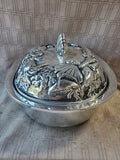 Metal Beachy Covered Casserole Dish