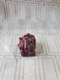 Red Resin Elephant Figurine