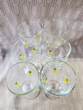 Set of 6 Anthropologie Hand Blown Pineapple Iced Tea Glasses