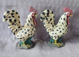 Pair of Young's Inc. Resin Chicken Figurines (B)