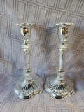 Pair of Silverplate Candlesticks