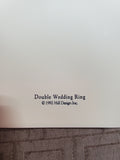 (C) 1992 Hill Design Inc. Ceramic "Double Wedding Ring" Tile