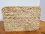 Rectangular Woven Water Hyacinth Storage Basket
