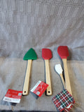 Small Lot of Christmas Rubber Spatulas