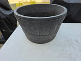 Barrel Style Plastic Planter