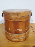 Vintage Wooden Firkin Sewing/Sugar Bucket