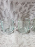 Set of 8 Arcoroc Glass Coffee Mugs
