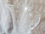 Heavy Clear Glass Pitcher