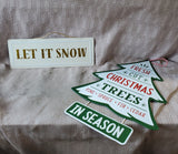 Pair of Metal Christmas Signs (B)