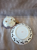 Pink Lusterware Teacup and Saucer Set