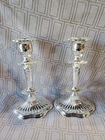 Pair of Silverplate Candlesticks