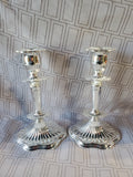 Pair of Silverplate Candlesticks