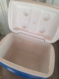 Blue Rolling Igloo Cooler w/Pullout Handle
