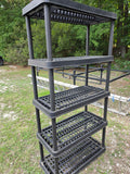 Black Plastic Garage Shelving Unit (E)