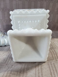 Westmoreland Milk Glass Pedestal Wedding Box Candy Dish