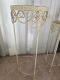 Painted Metal Plant Stand Set, 2-Piece