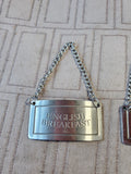 Pair of Small Metal Hanging Tea Signs