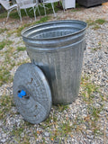 20 Gal Galvanized Steel Trash Can w/Lid