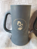 Pair of Matte Black "The Playboy Club" Steins (A)
