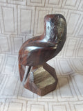 Carved Wooden Bird Figurine