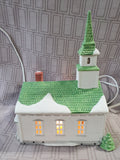 Dept 56 "New England Village" Lighted Church WORKS