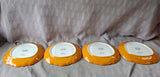 Set of 4 Pier 1 Orange Pumpkin Salad Plates