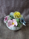 Crown Staffordshire Fine Bone Chine Floral Arrangement
